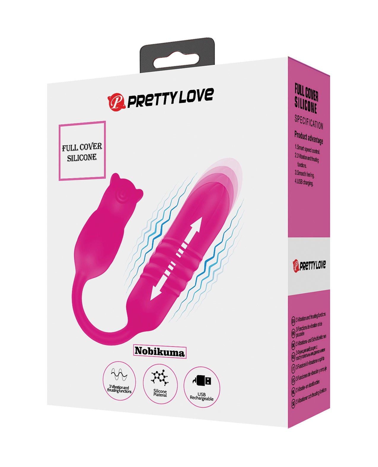 Pretty Love Nobikuma Thrusting Egg - Fuchsia | 6959532328424 | Available at EroticWarehouse.com