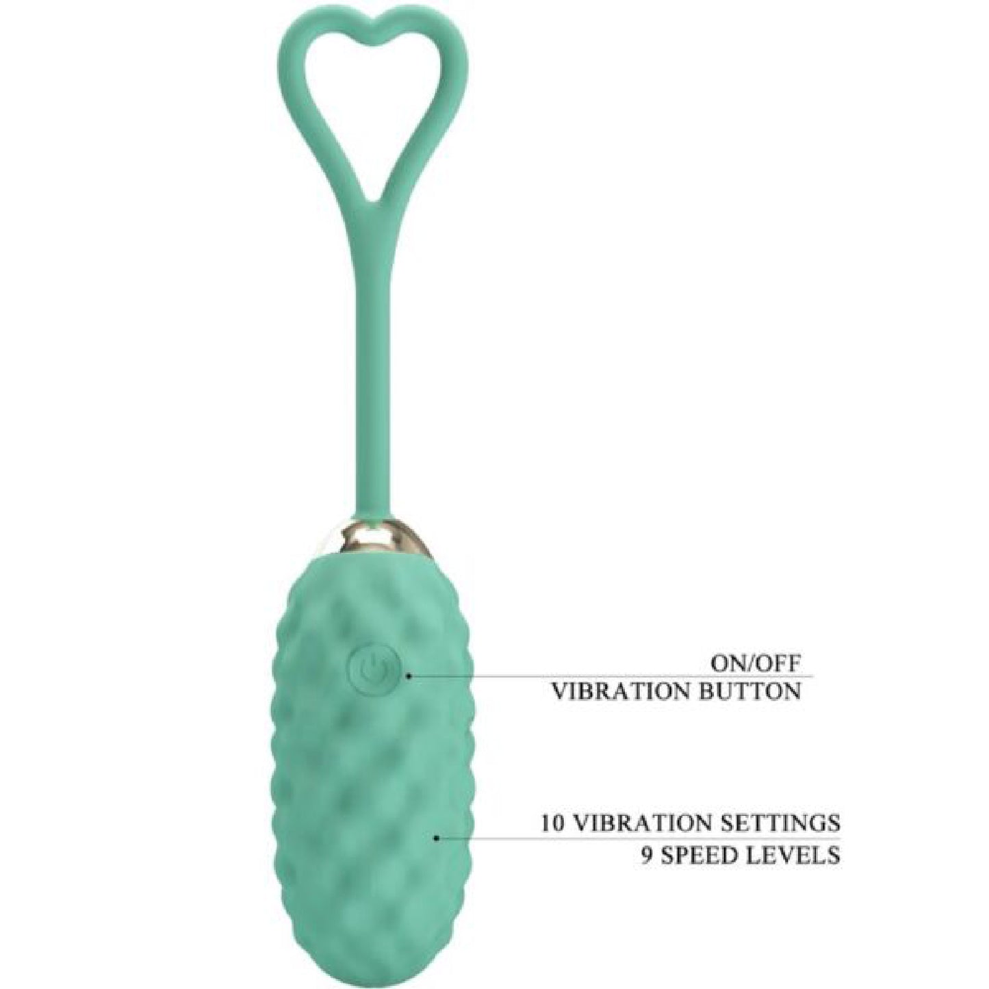 Vivian Remote Control Vibrating Egg - Turquoise | 6959532335453 | Available at EroticWarehouse.com