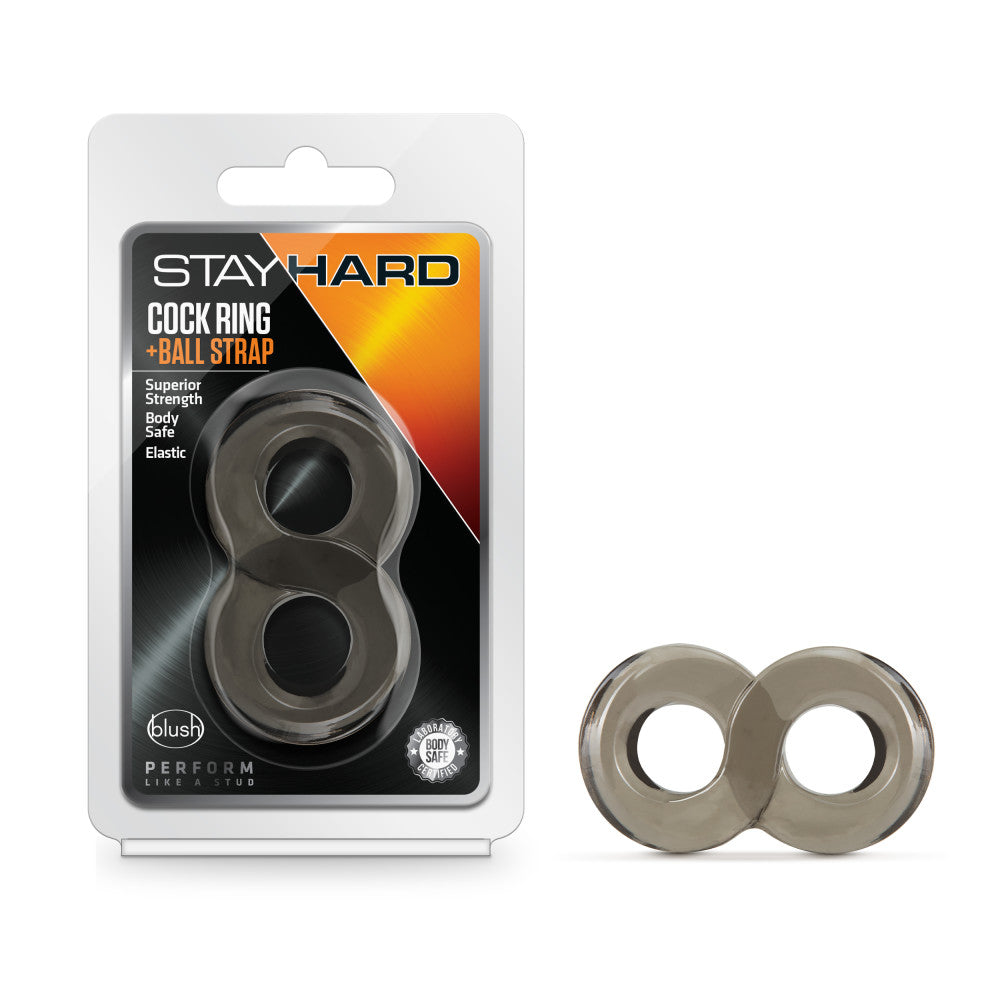 Stay Hard - Cock Ring and Ball Strap - Black | 850002870398 | Available at EroticWarehouse.com