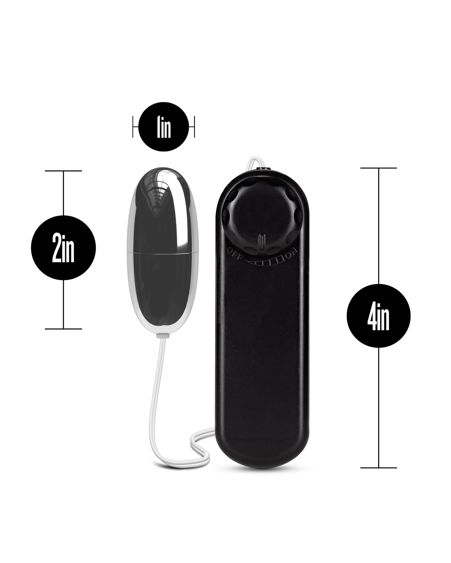 B Yours - Silver Power Bullet - Black | 735380055066 | Available at EroticWarehouse.com