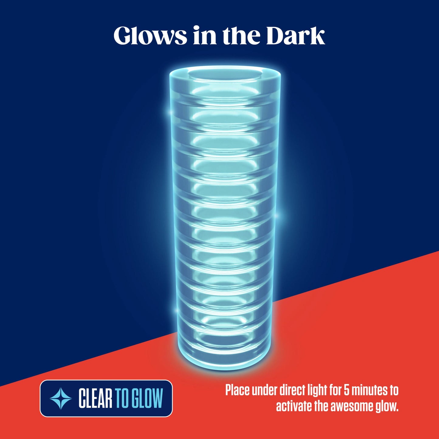 Rize - Ribz - Glow in the Dark Self - Lubricating Stroker - Clear | 819835029250 | Available at EroticWarehouse.com