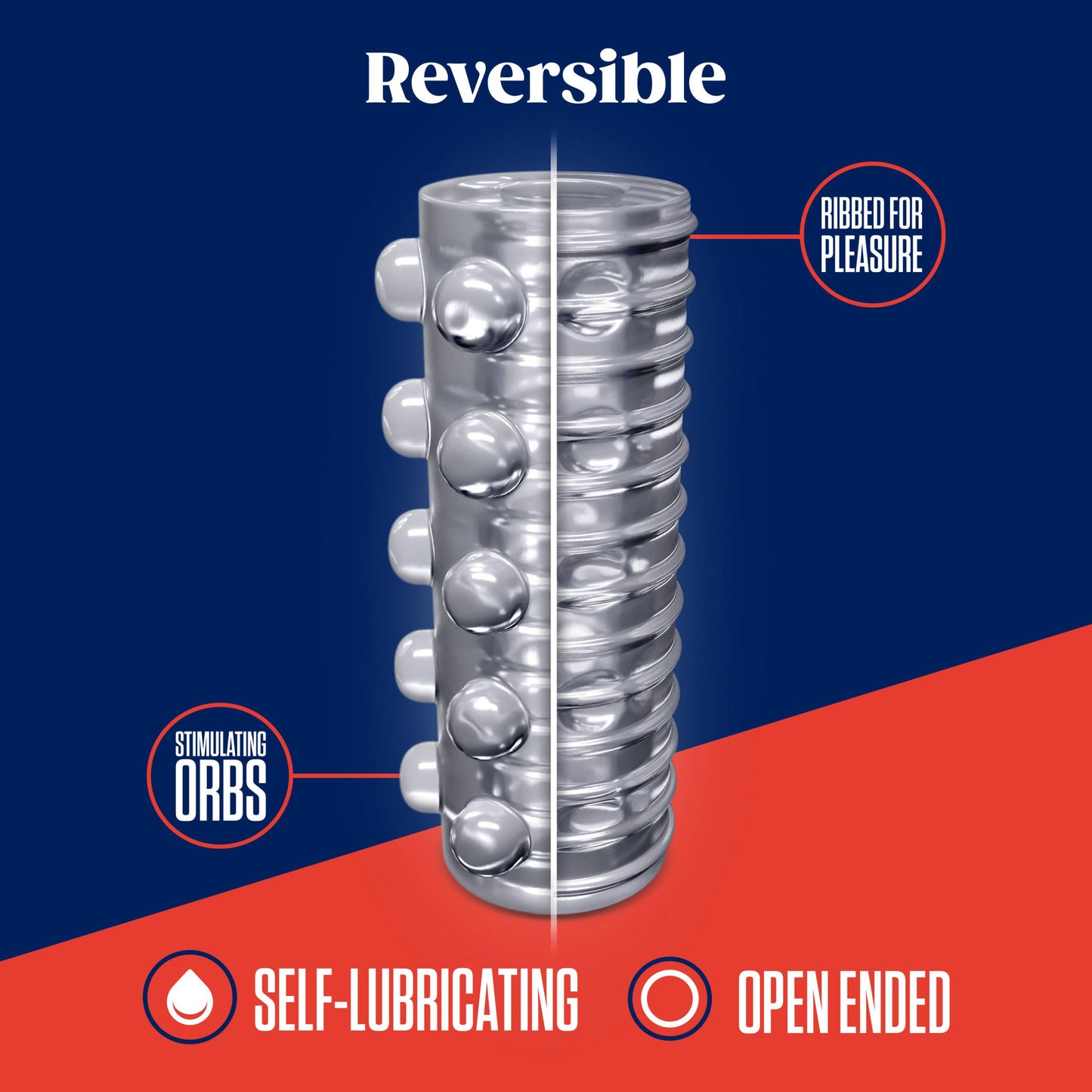 Rize - Swich - Glow in the Dark Self -Lubricating Stroker - Clear | 819835029274 | Available at EroticWarehouse.com