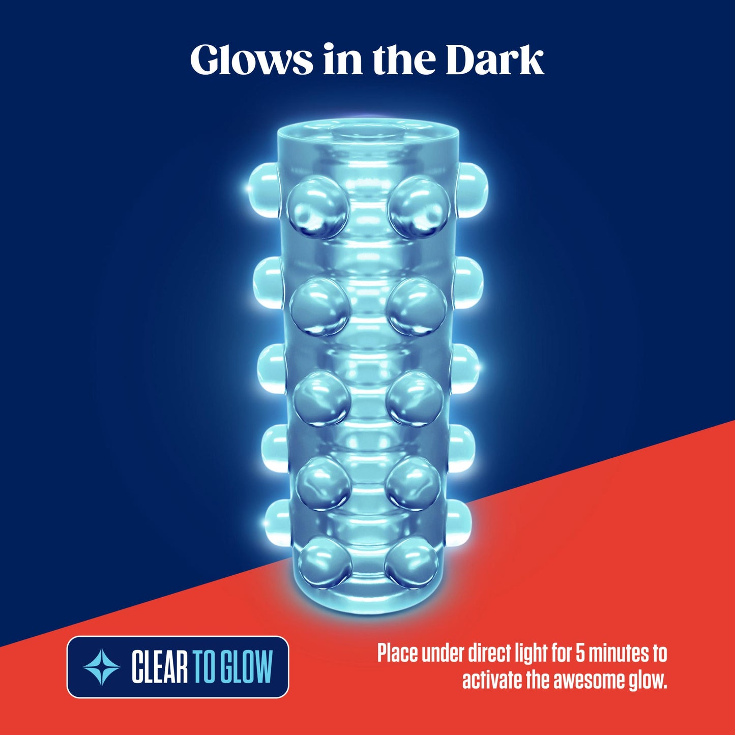Rize - Swich - Glow in the Dark Self -Lubricating Stroker - Clear | 819835029274 | Available at EroticWarehouse.com