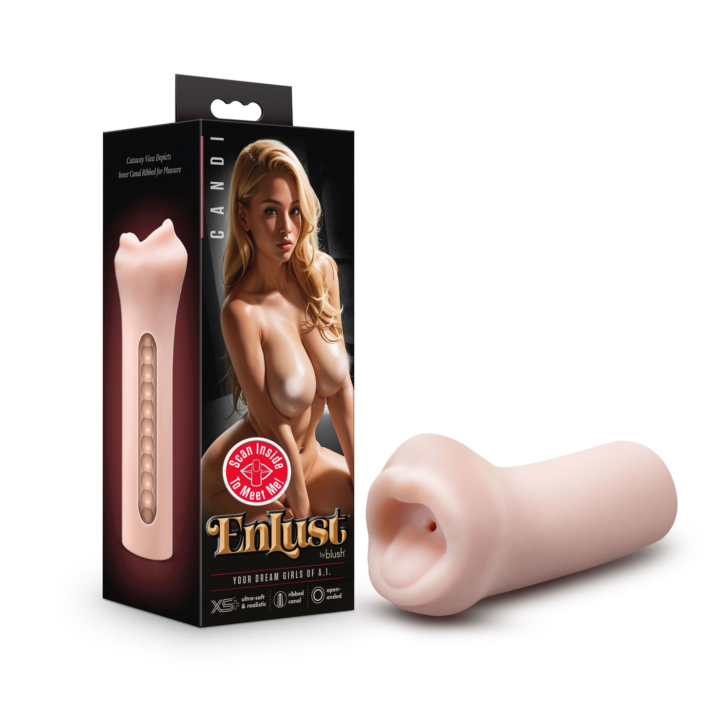 Enlust Candi AI Mouth Style Stroker | 810138370087 | Available at EroticWarehouse.com
