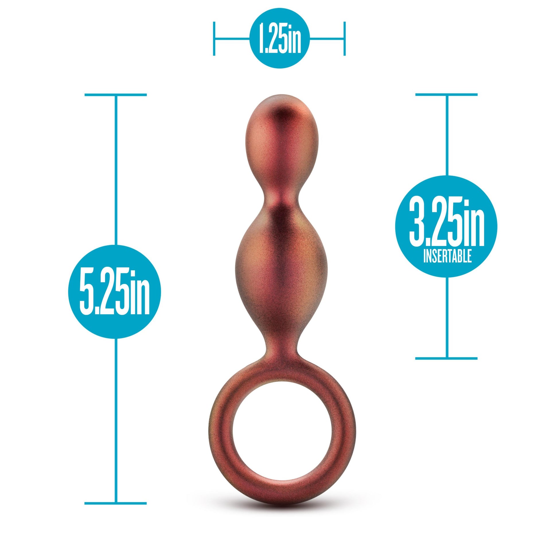 Anal Adventures Matrix - Duo Loop Plug - Copper | 819835028925 | Available at EroticWarehouse.com