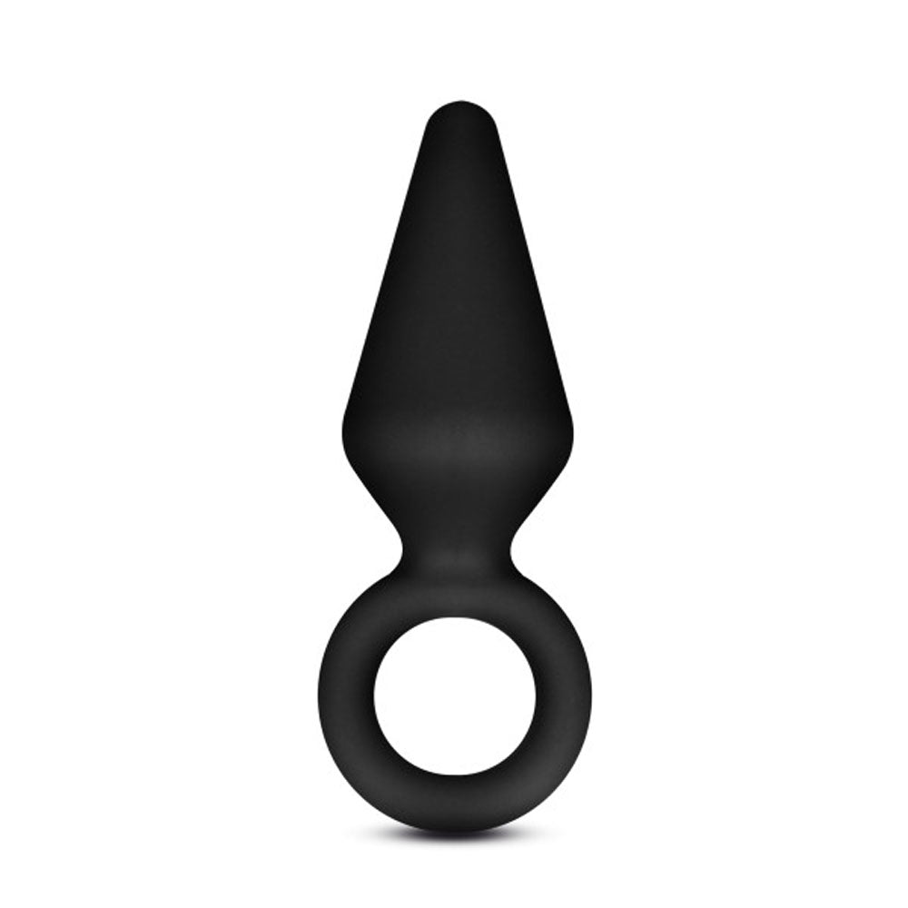 Anal Adventures - Platinum - Silicone Loop Plug - Small - Black | 819835025115 | Available at EroticWarehouse.com