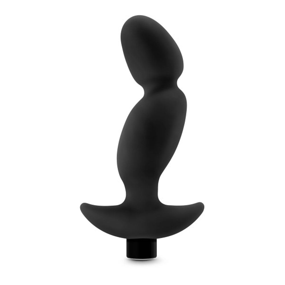 Anal Adventures - Platinum - Silicone Vibrating Prostate Massager 04 -Black | 819835026495 | Available at EroticWarehouse.com