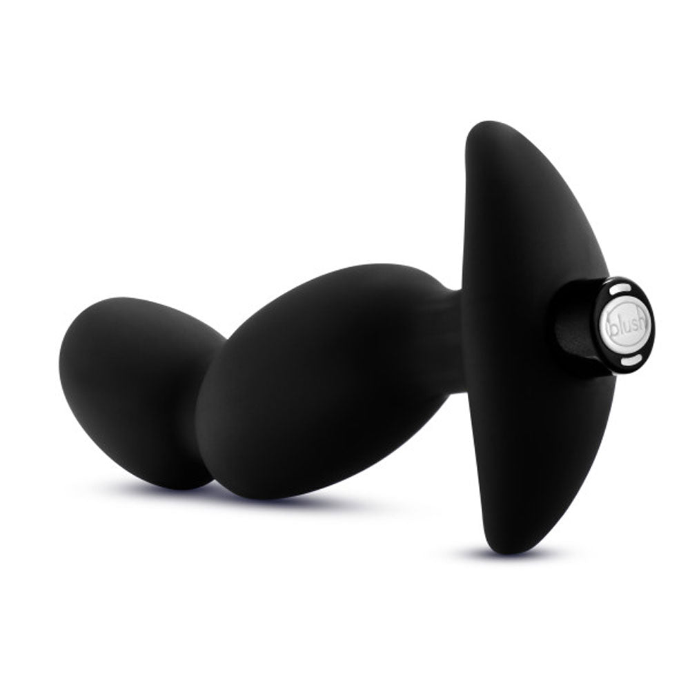 Anal Adventures - Platinum - Silicone Vibrating Prostate Massager 04 -Black | 819835026495 | Available at EroticWarehouse.com