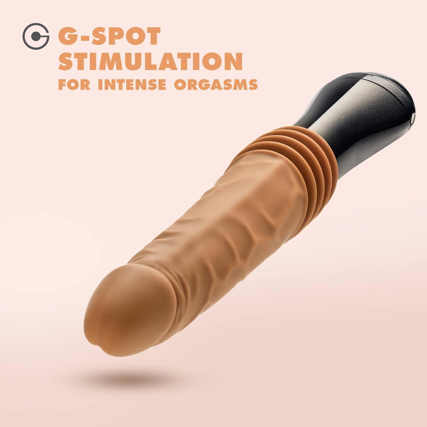 Dr. Skin Silicone - Dr. Arthur - Thrusting Gyrating Vibrating Dildo - Tan | 819835027027 | Available at EroticWarehouse.com