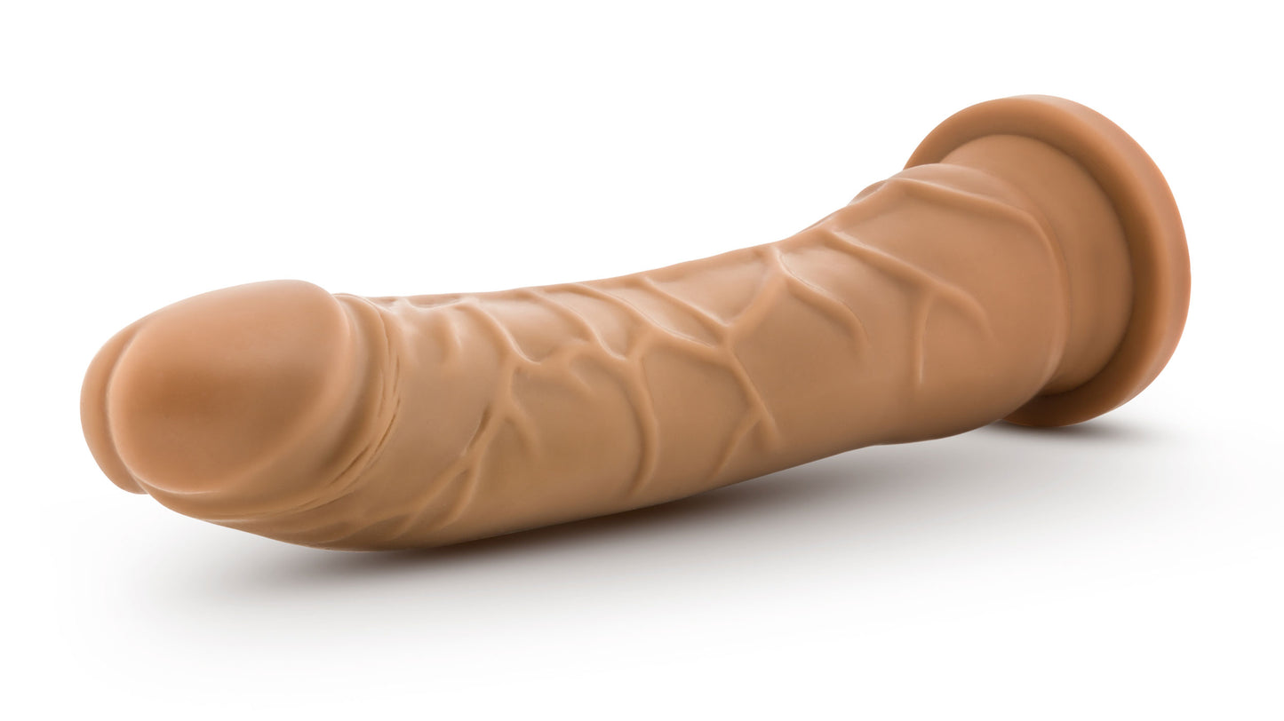Dr. Skin Silicone - Dr. Noah - 8 Inch Dong With Suction Cup - Mocha | 819835026655 | Available at EroticWarehouse.com