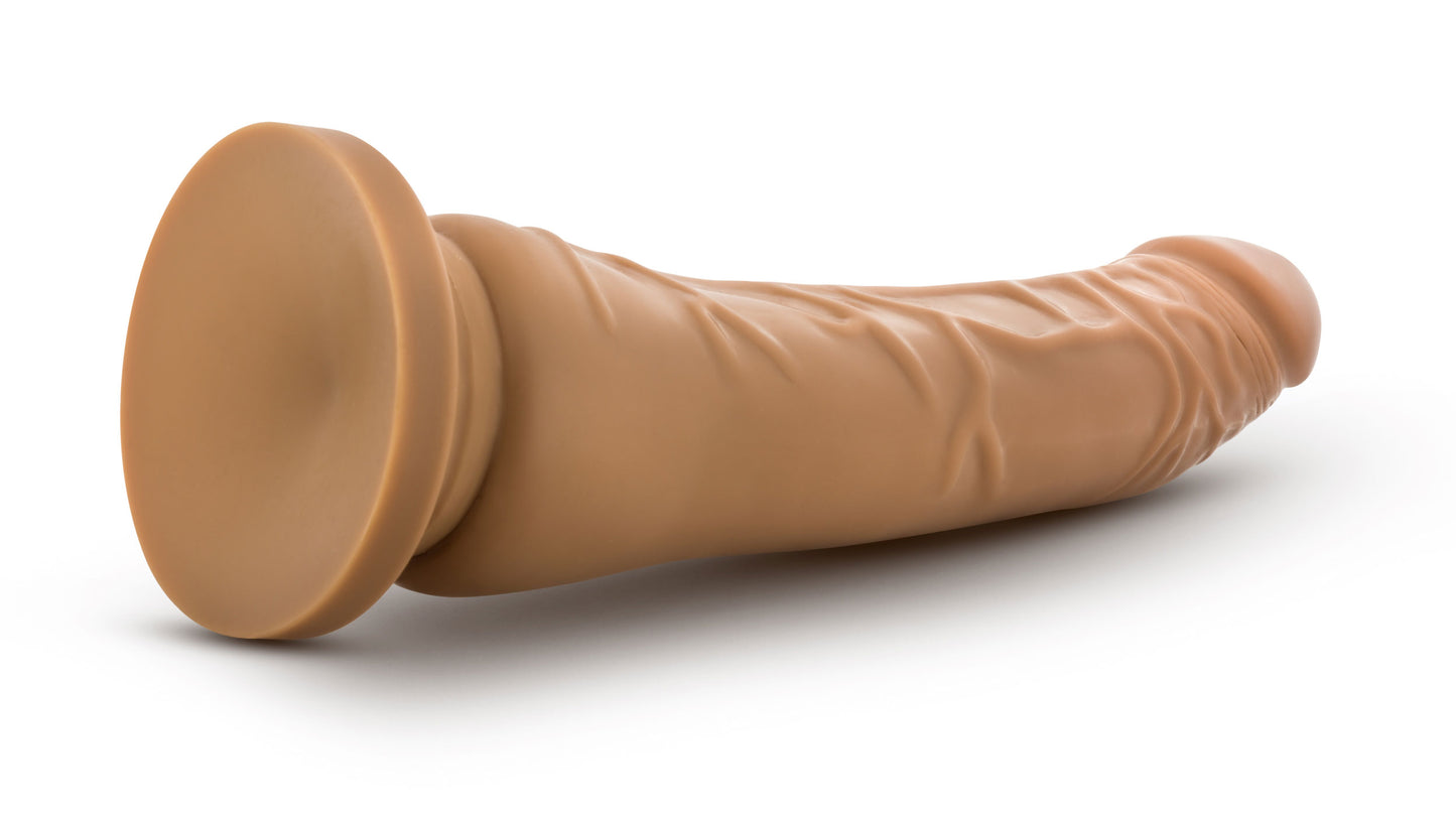 Dr. Skin Silicone - Dr. Noah - 8 Inch Dong With Suction Cup - Mocha | 819835026655 | Available at EroticWarehouse.com