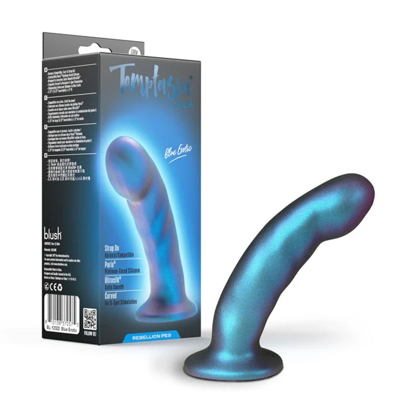 Temptasia Rebellion Peg Blue Erotic | 810138370575 | Available at EroticWarehouse.com