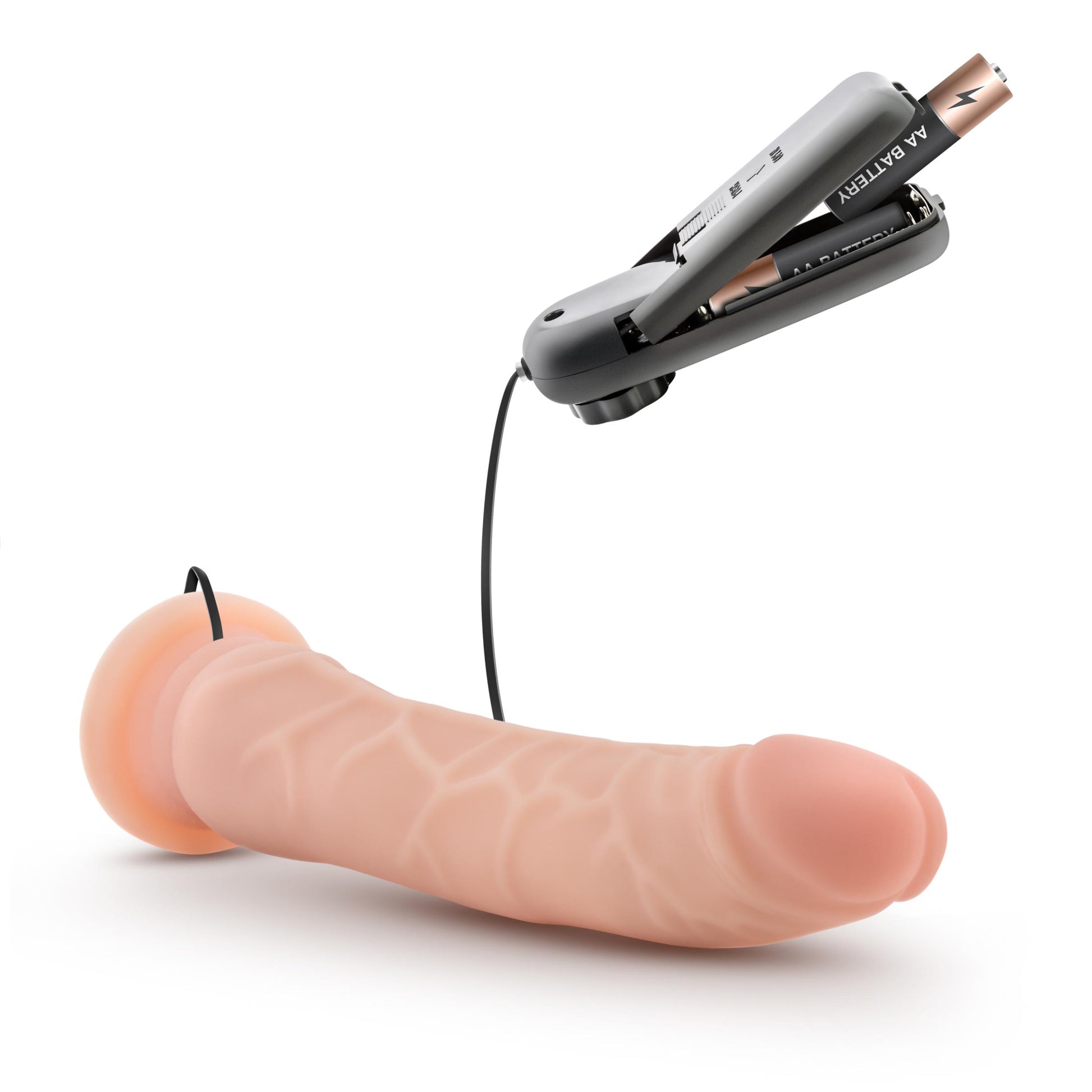 Dr. Skin - 8.5 Inch Vibrating Realistic Cock With Suction Cup - Vanilla | 819835020776 | Available at EroticWarehouse.com
