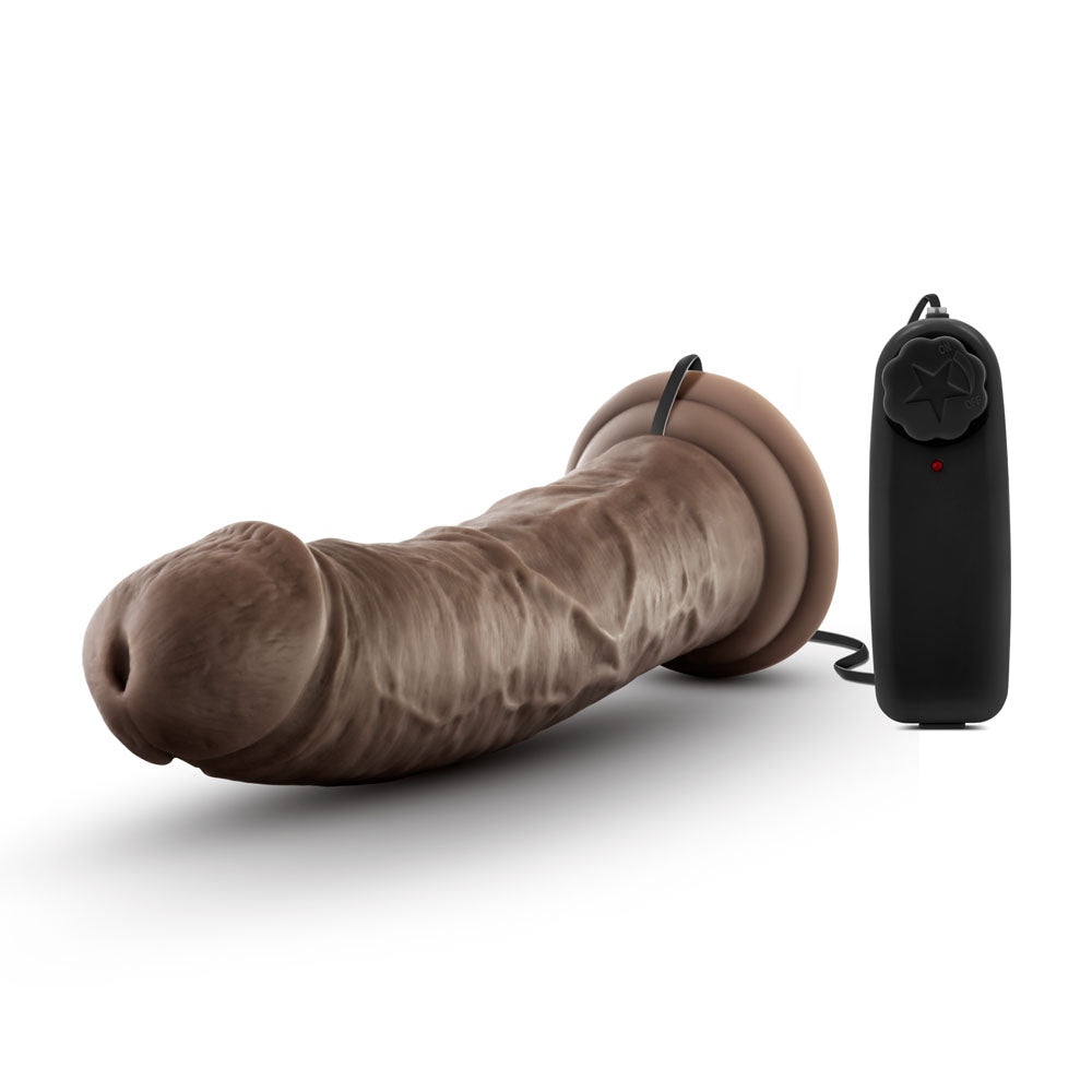 Dr. Skin - Dr. Joe - 8 Inch Vibrating Cock With Suction Cup - Chocolate | 819835023036 | Available at EroticWarehouse.com