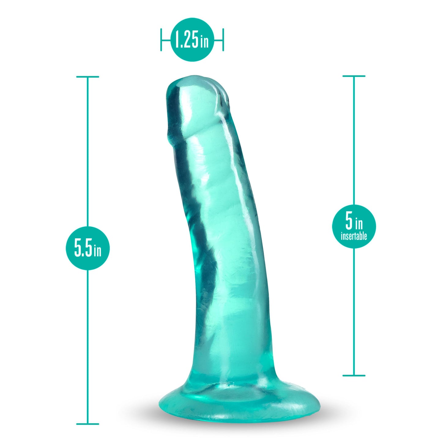B Yours Plus - Hard N Happy - Teal | 819835027560 | Available at EroticWarehouse.com