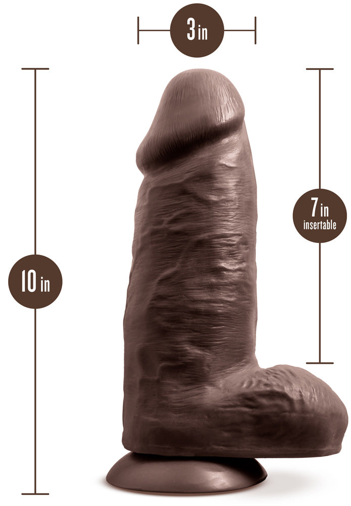 Au Naturel - Chub - 10 Inch Dildo - Chocolate | 819835027218 | Available at EroticWarehouse.com