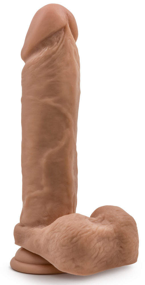 Dr. Skin Silicone - Dr. Julian - 9 Inch Dildo With Suction Cup - Mocha | 819835027775 | Available at EroticWarehouse.com