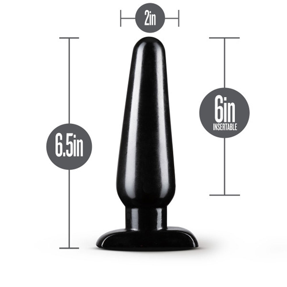 Anal Adventures - Basic Anal Plug - Large - Black | 819835024996 | Available at EroticWarehouse.com