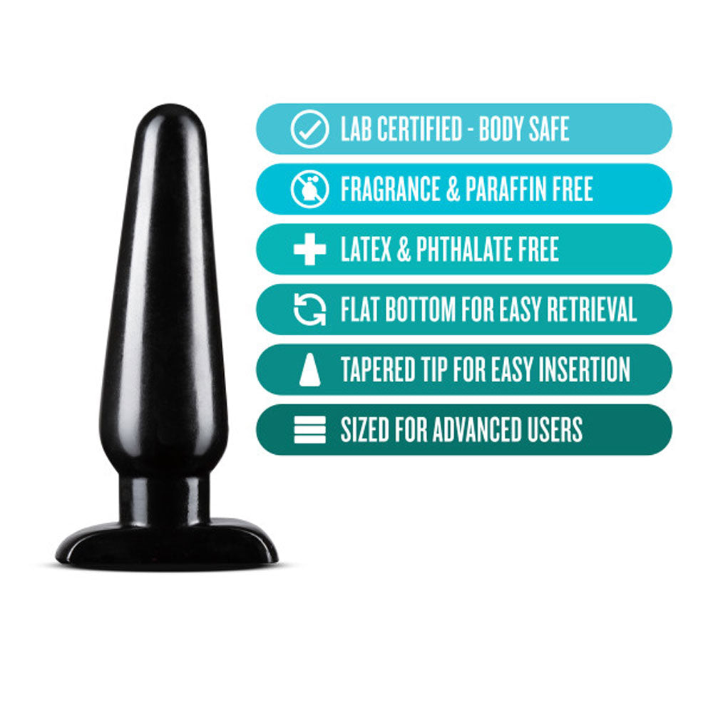 Anal Adventures - Basic Anal Plug - Large - Black | 819835024996 | Available at EroticWarehouse.com