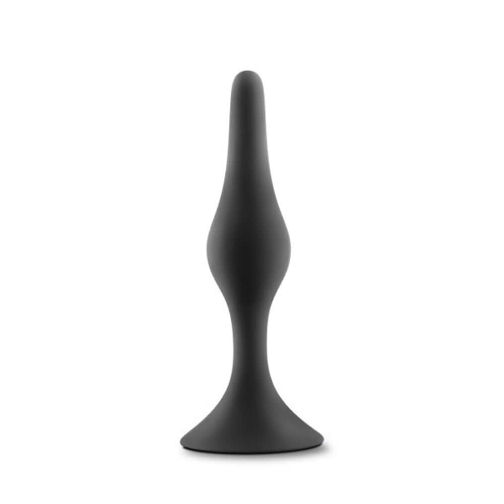Anal Adventures Platinum - Silicone Beginner Plug - Small - Black | 819835027805 | Available at EroticWarehouse.com