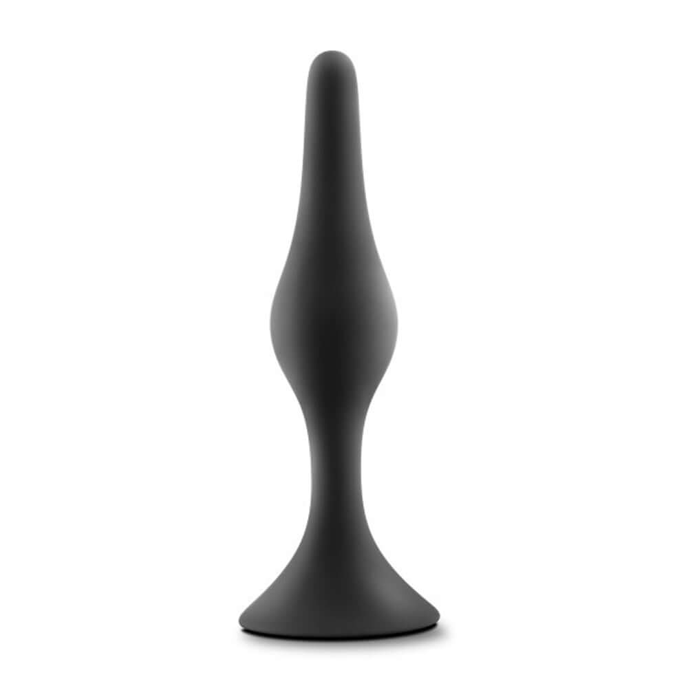 Anal Adventures Platinum - Silicone Beginner Plug - Medium - Black | 819835023876 | Available at EroticWarehouse.com