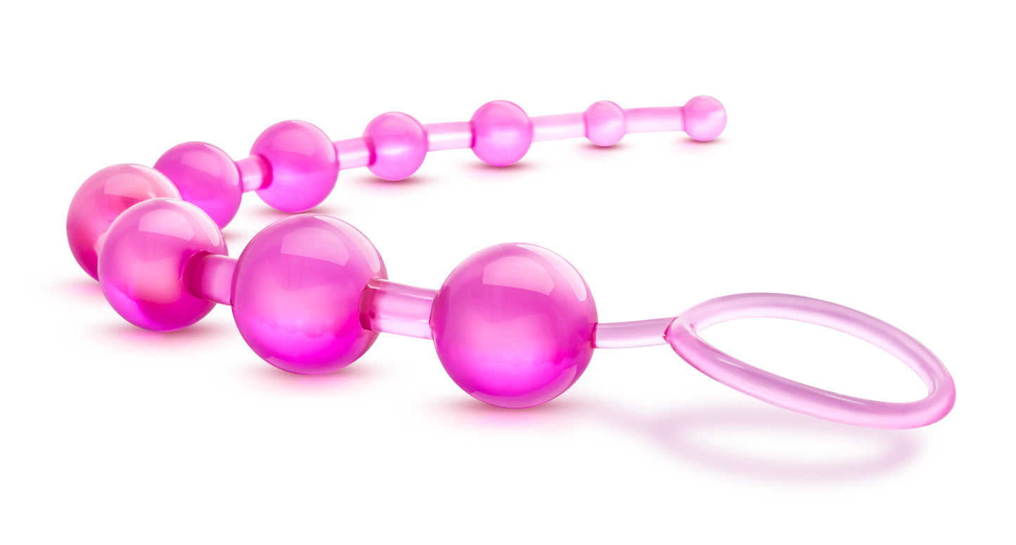 B Yours - Basic Beads - Pink | 735380231101 | Available at EroticWarehouse.com