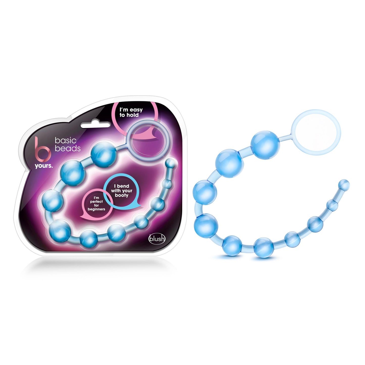 B Yours - Basic Beads - Blue | 735380231620 | Available at EroticWarehouse.com