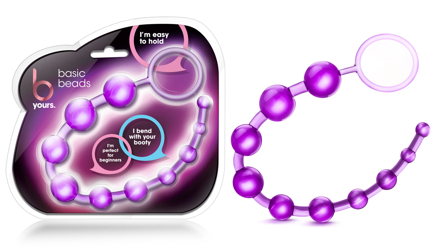 B Yours - Basic Beads - Purple | 735380231712 | Available at EroticWarehouse.com
