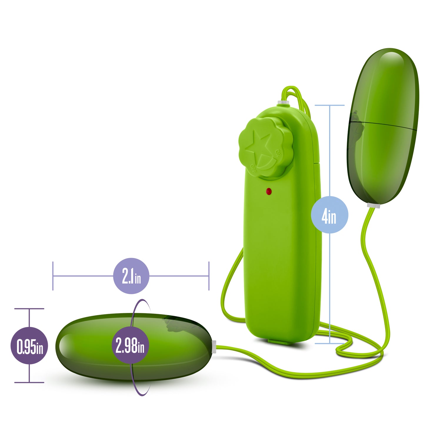 B Yours Double Pop Eggs - Lime | 049008210707 | Available at EroticWarehouse.com