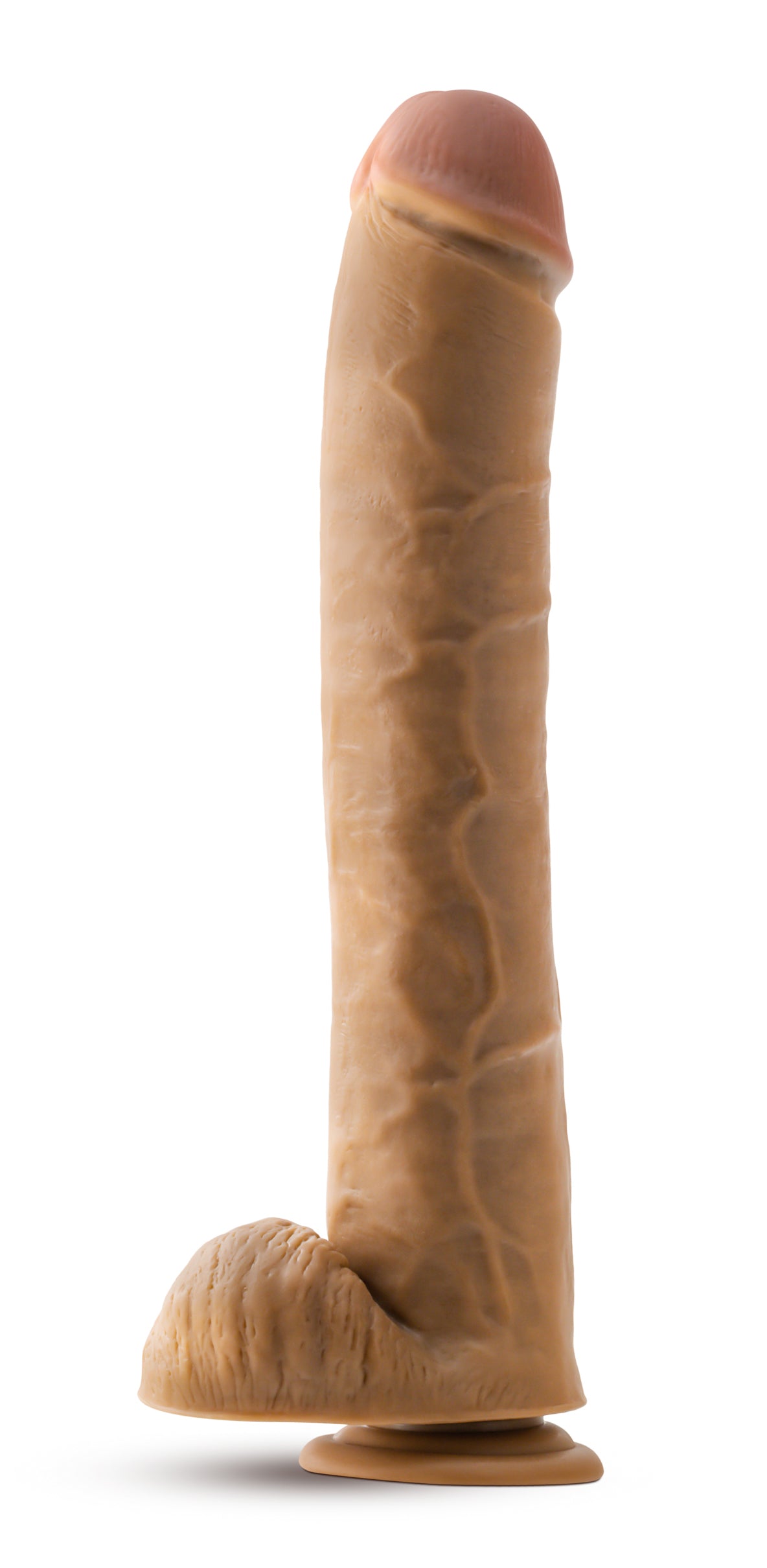 Dr. Skin - Dr. Michael - 14 Inch Dildo With Balls Tan | 819835029441 | Available at EroticWarehouse.com