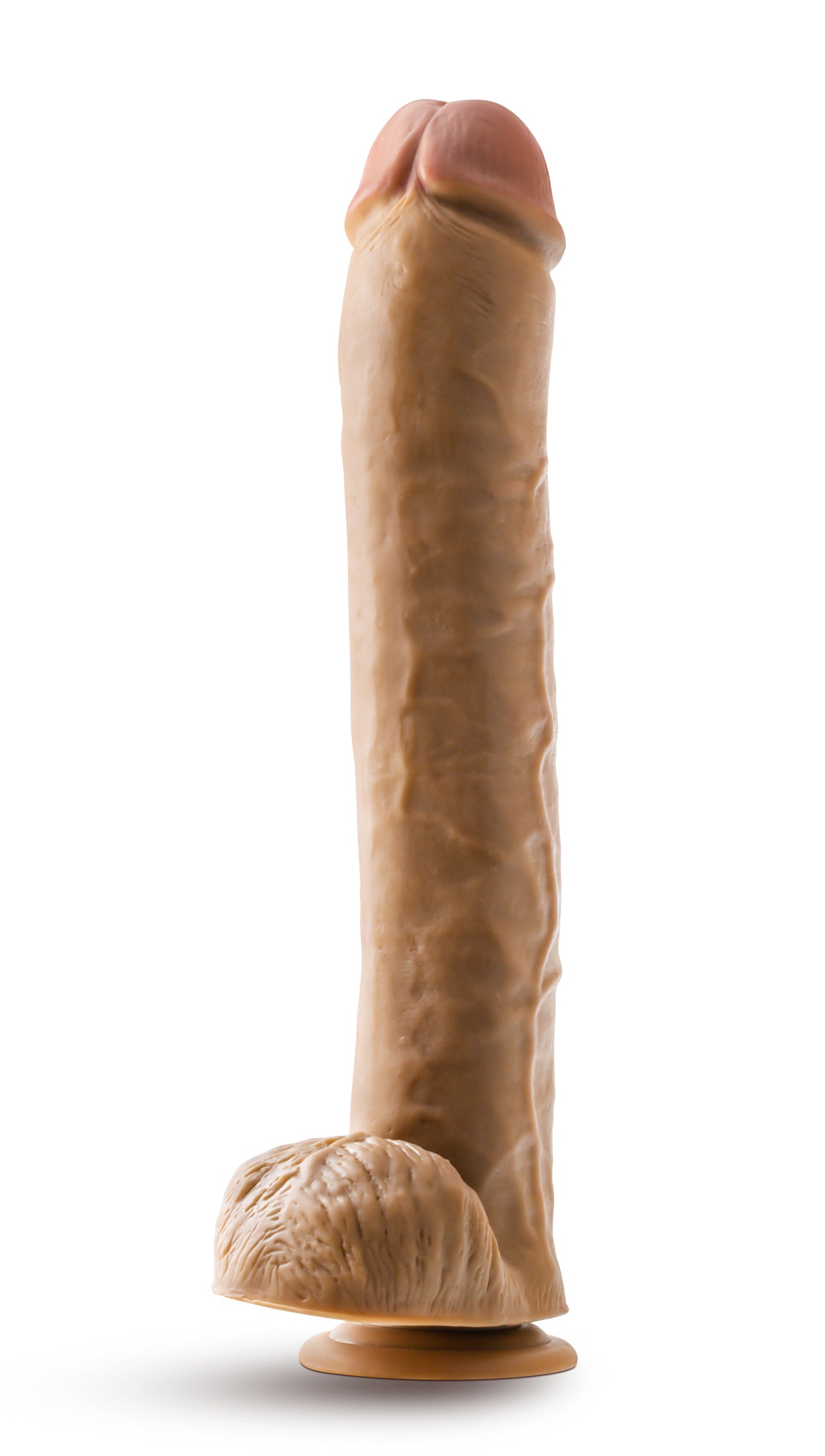 Dr. Skin - Dr. Michael - 14 Inch Dildo With Balls Tan | 819835029441 | Available at EroticWarehouse.com