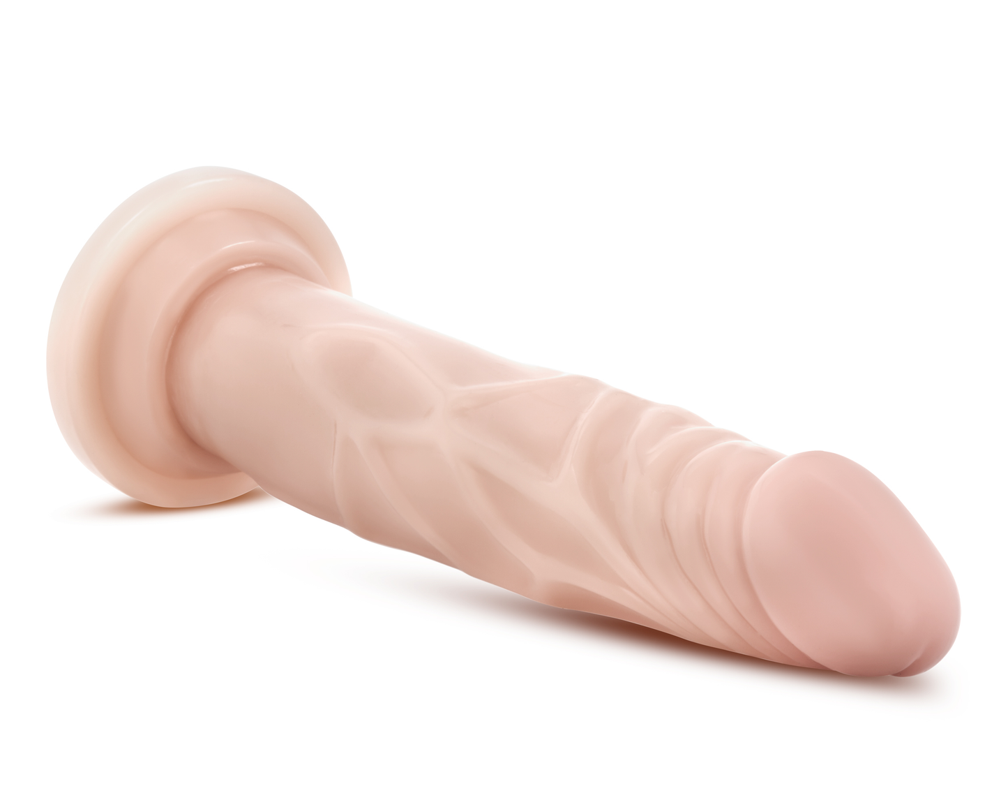 Dr. Skin Silicone - Dr. Carter - 7 Inch Dong With Suction Cup - Vanilla | 819835023821 | Available at EroticWarehouse.com