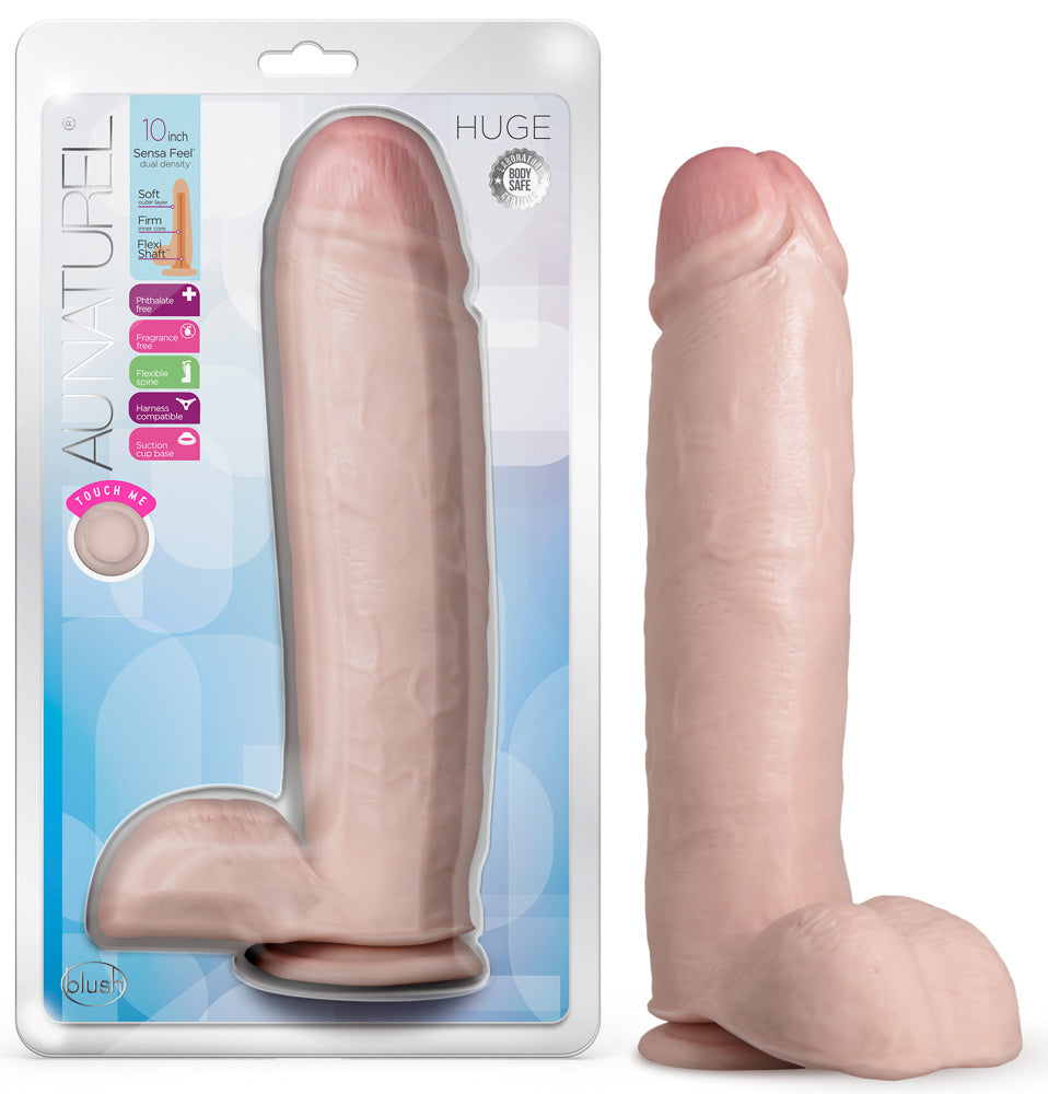 Au Naturel - Huge - 10 Inch Dildo - Vanilla | 819835027362 | Available at EroticWarehouse.com
