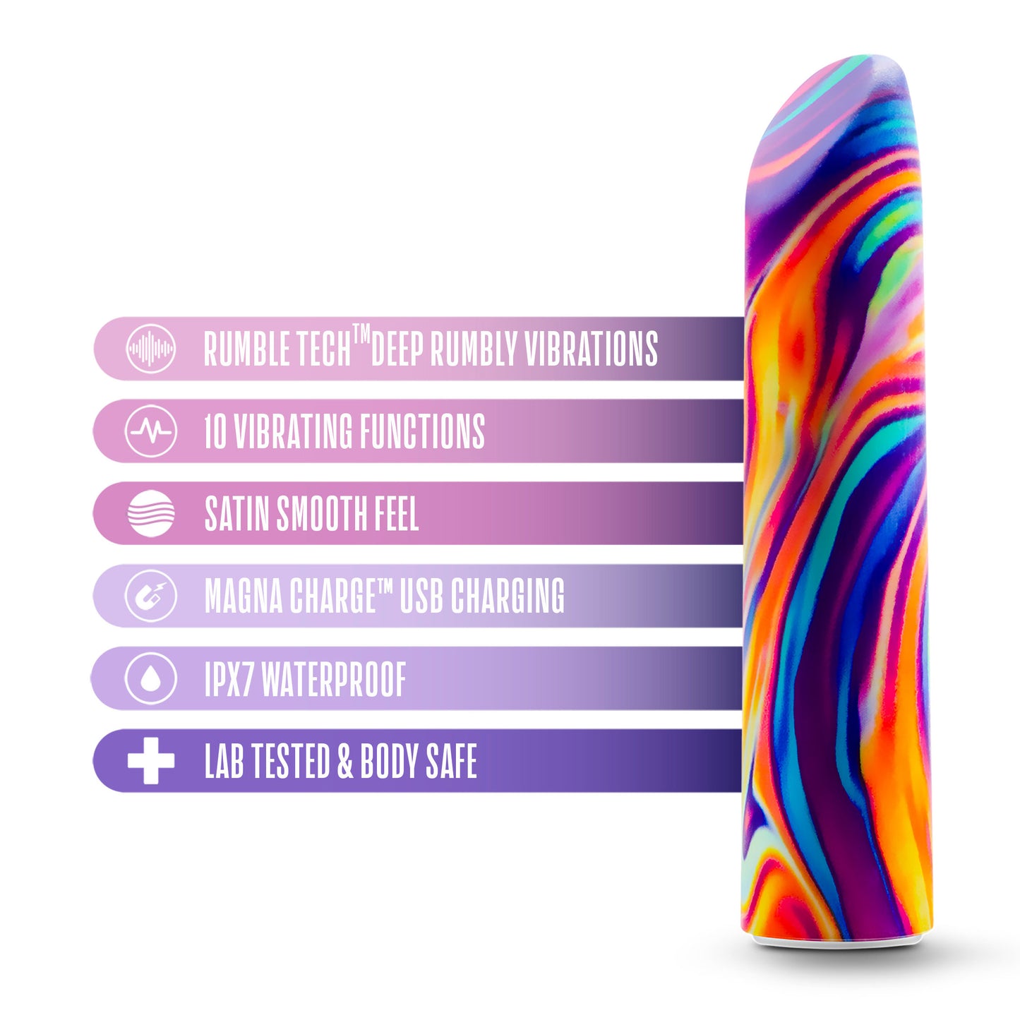 Limited Addiction - Psyche - Power Vibe - Rainbow | 819835028819 | Available at EroticWarehouse.com