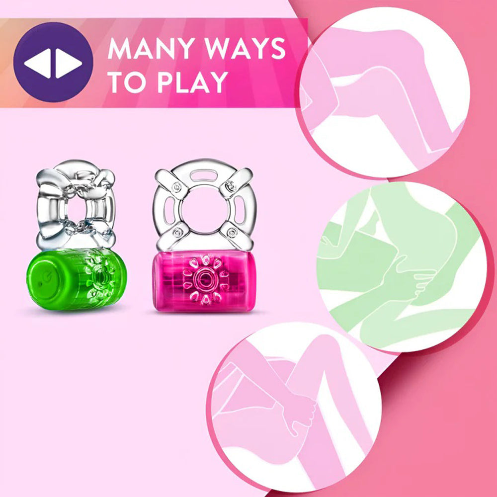 Play With Me Pleaser Rechargeable C-Ring Neon-Green | 850002870565 | Available at EroticWarehouse.com