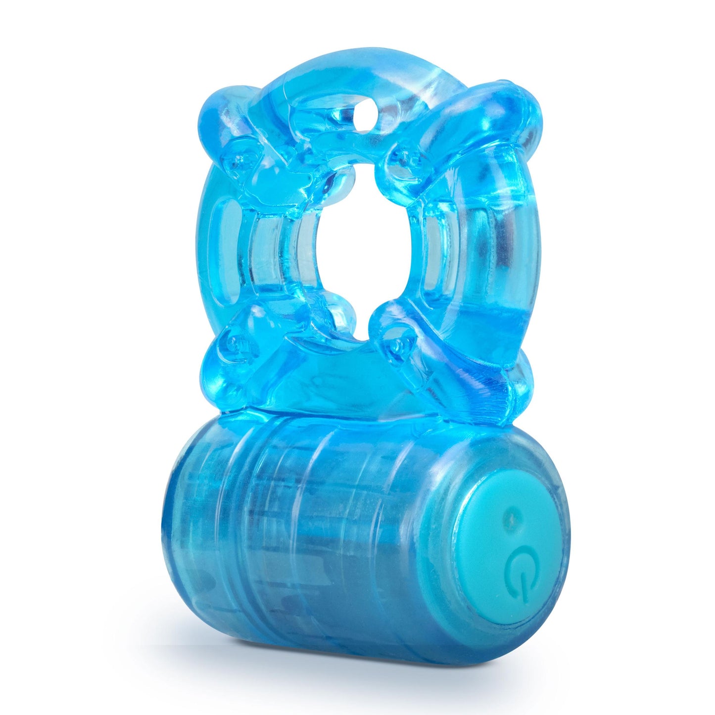 Stay Hard - Rechargeable 5 Function Cock Ring - Blue | 850002870404 | Available at EroticWarehouse.com