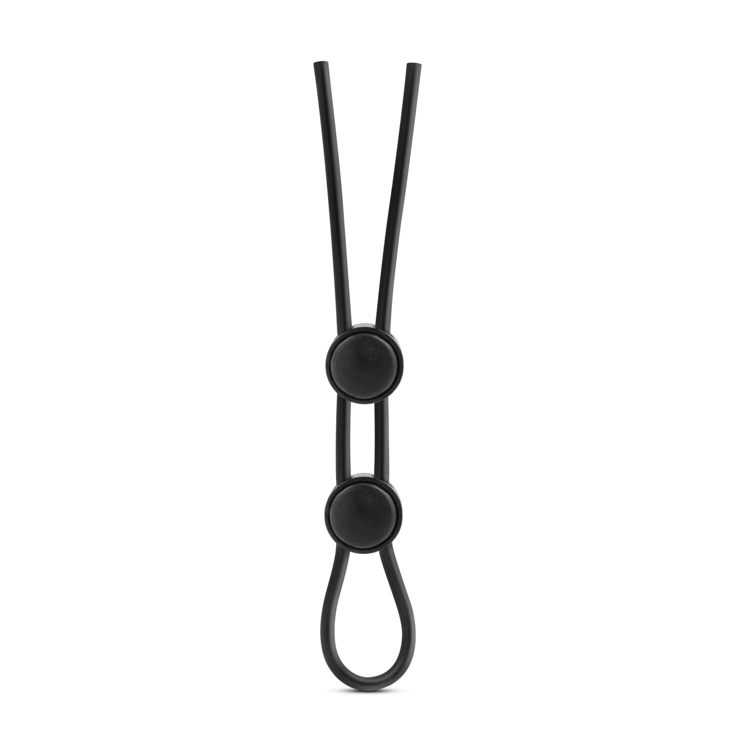 Stay Hard - Silicone Double Loop Cock Ring - Black | 853858007529 | Available at EroticWarehouse.com