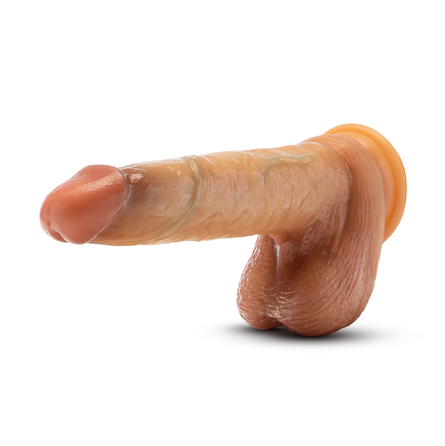 Renaissance - Davinci - 8 Inch Sliding Foreskin Dildo With Squeezable Balls - Tan | 810138370315 | Available at EroticWarehouse.com