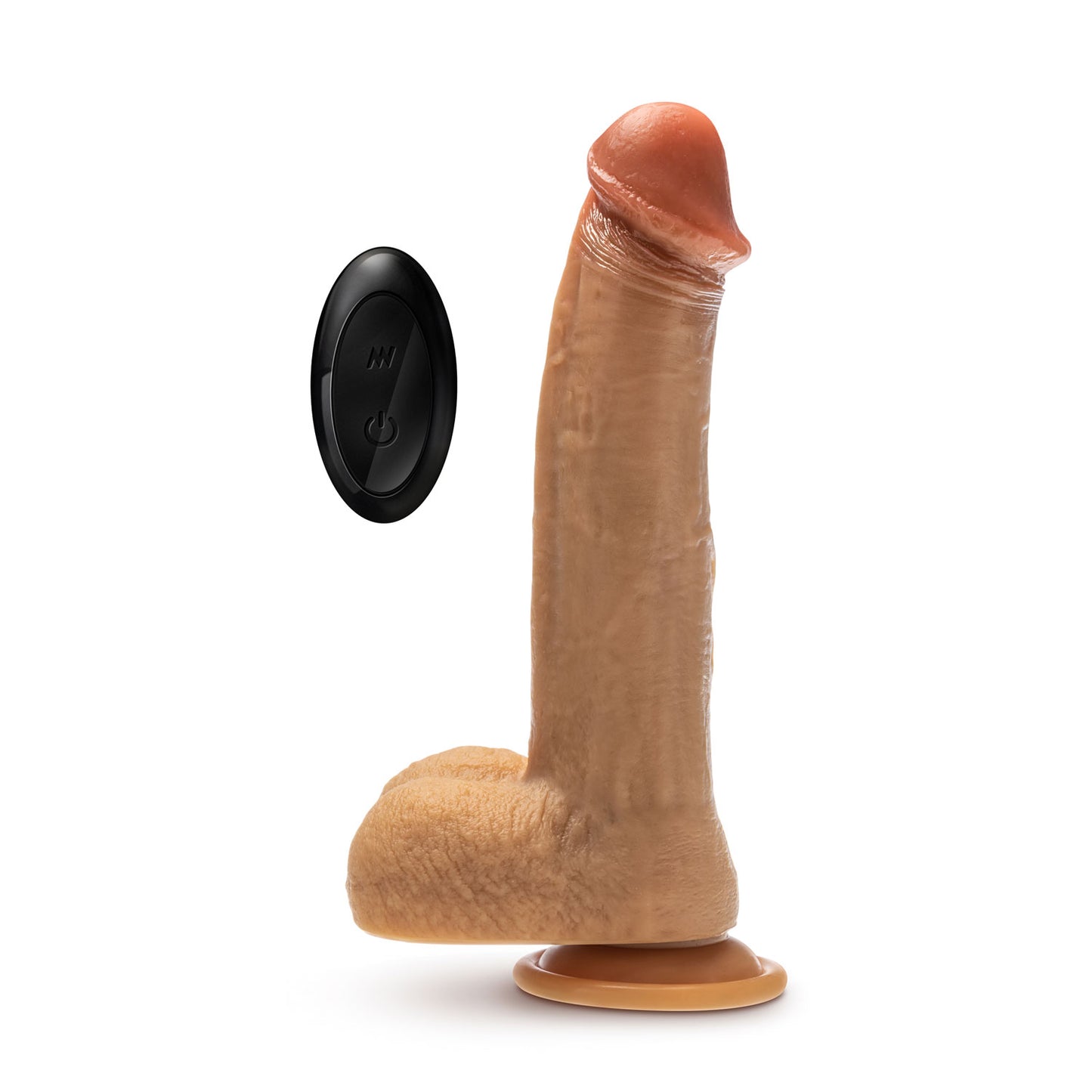 Dr. Skin Silicone - Dr. Phillips - 8.5 Inch Thrusting Dildo - Tan | 810138370308 | Available at EroticWarehouse.com