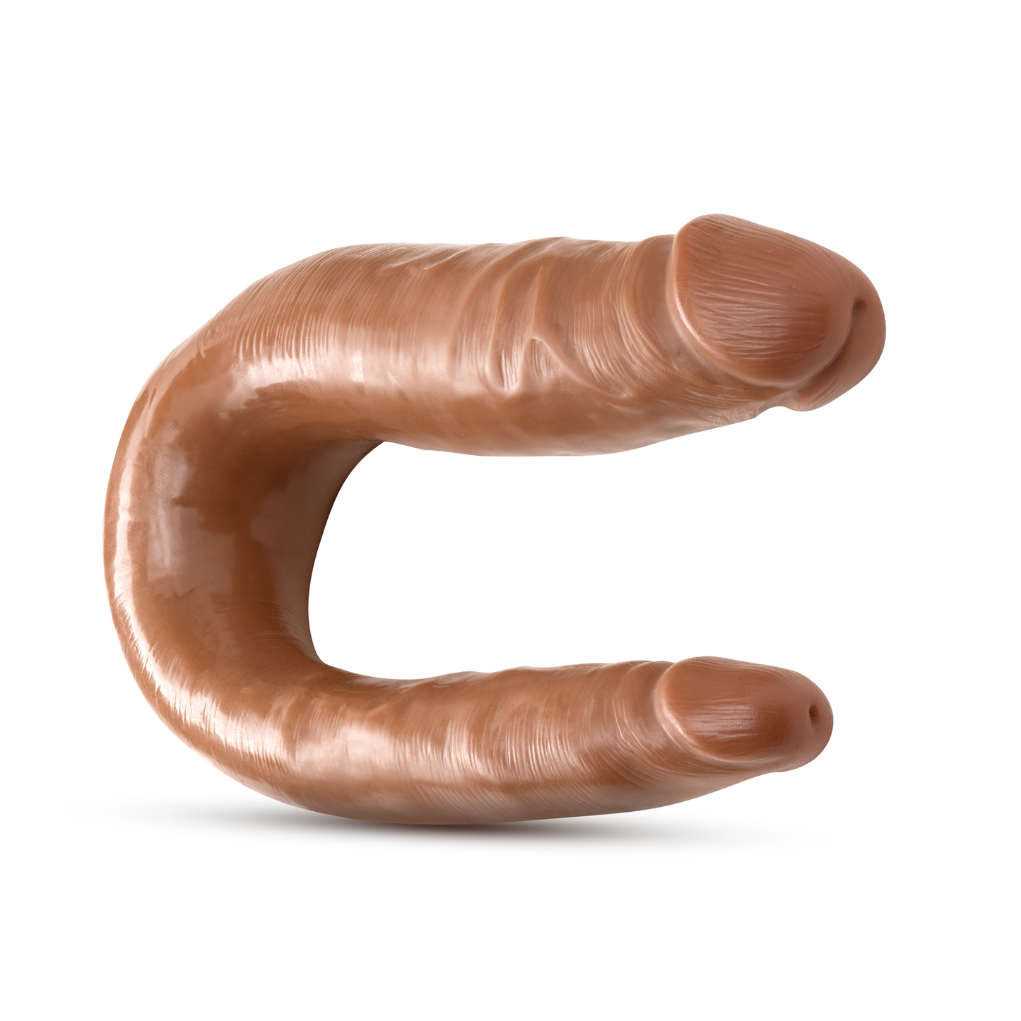 Dr. Skin Mini Double Dong - Mocha | 819835026952 | Available at EroticWarehouse.com