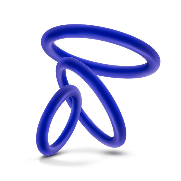 Performance - Vs4 Pure Premium Silicone Cockring Set - Indigo | 853858007574 | Available at EroticWarehouse.com