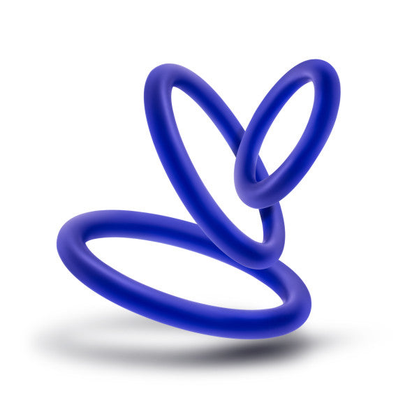 Performance - Vs4 Pure Premium Silicone Cockring Set - Indigo | 853858007574 | Available at EroticWarehouse.com