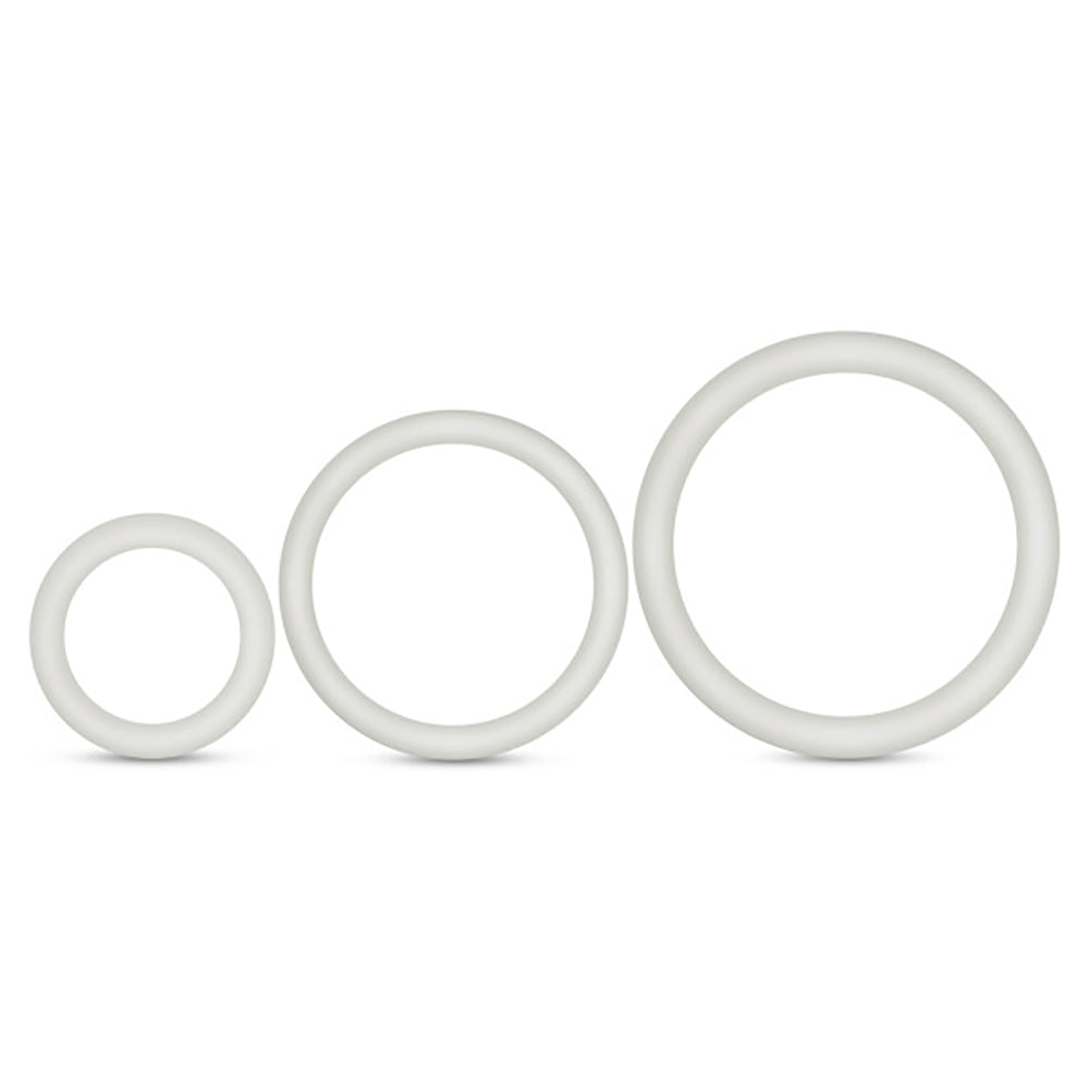 Performance - Vs4 Pure Premium Silicone Cockring Set - White | 853858007017 | Available at EroticWarehouse.com