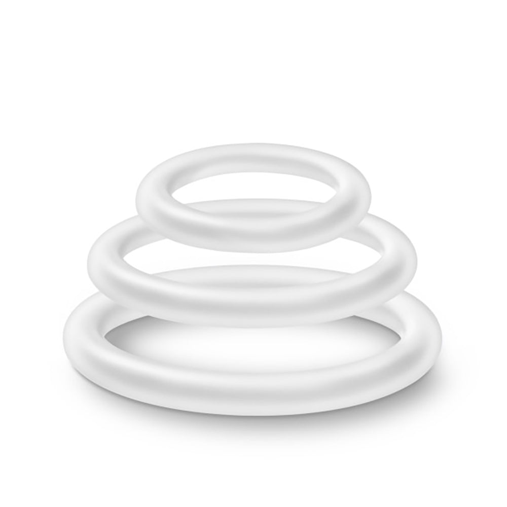 Performance - Vs4 Pure Premium Silicone Cockring Set - White | 853858007017 | Available at EroticWarehouse.com