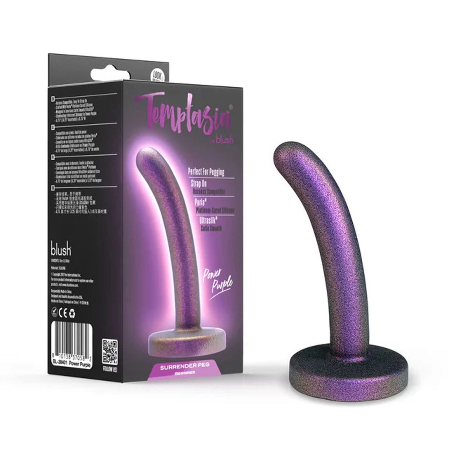 Temptasia Surrender Peg Beginner Power Purple | 810138370582 | Available at EroticWarehouse.com