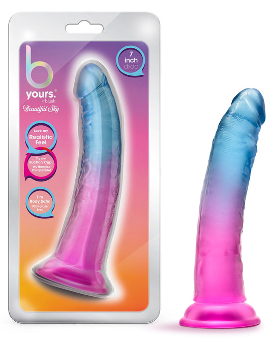 B Yours - Beautiful Sky - 7 Inch Dildo - Sunset | 819835028659 | Available at EroticWarehouse.com