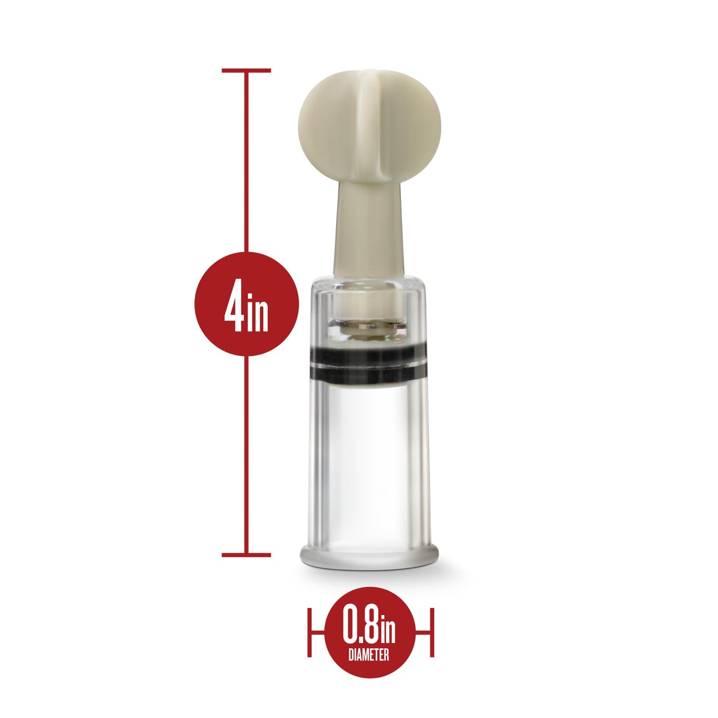 Temptasia - Clit and Nipple Twist Suckers - Set of 3 - Clear | 819835024170 | Available at EroticWarehouse.com