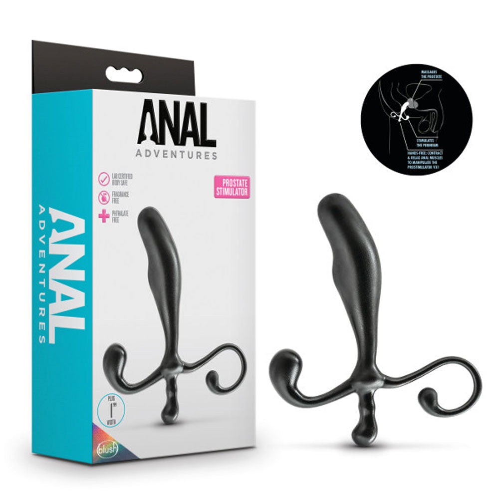 Anal Adventures - Prostate Stimulator - Black | 819835025009 | Available at EroticWarehouse.com