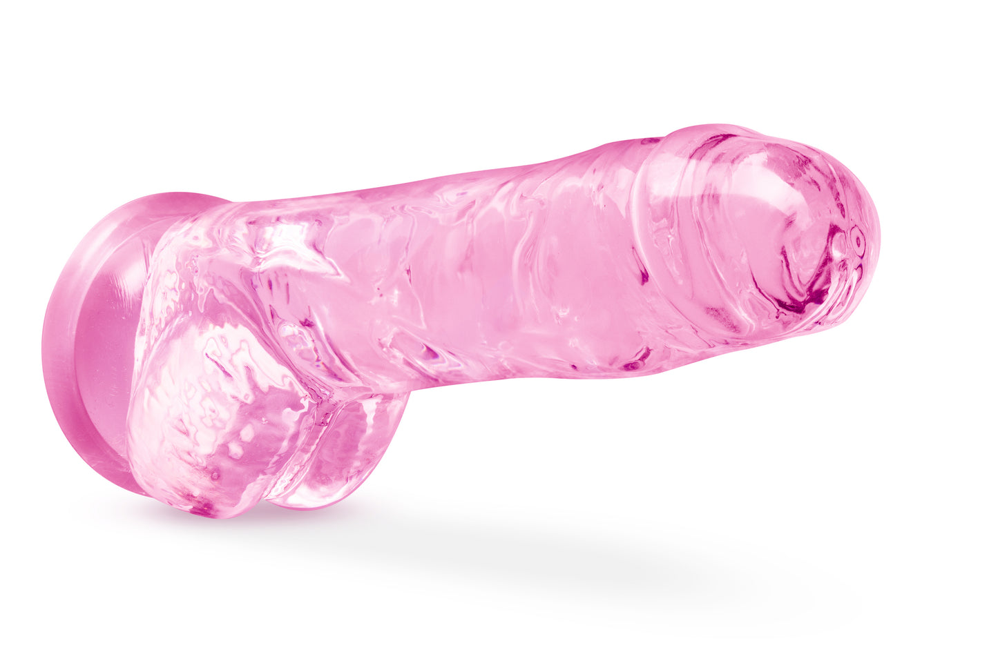 Naturally Yours - 8 Inch Crystalline Dildo - Rose | 819835026822 | Available at EroticWarehouse.com