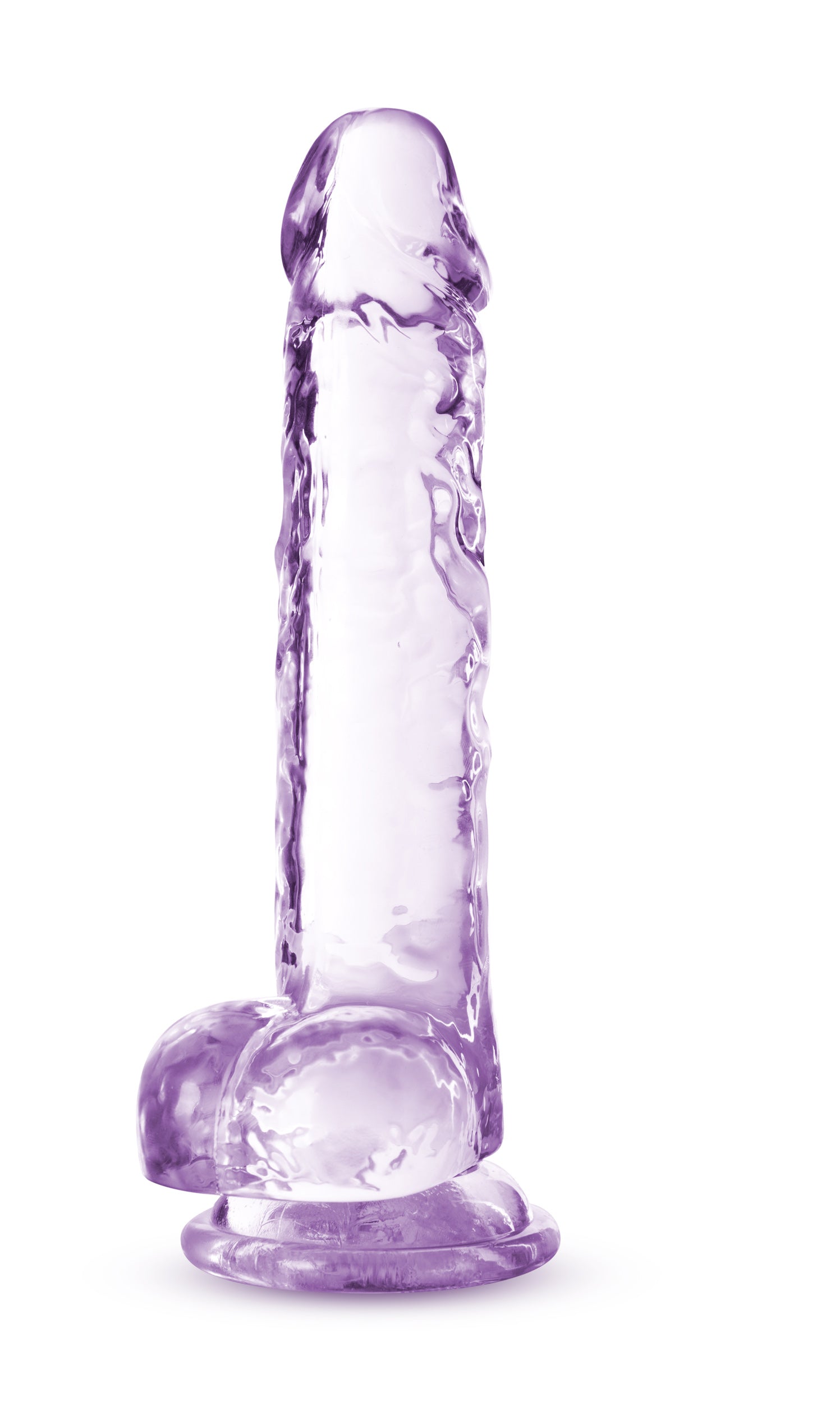 Naturally Yours - 7 Inch Crystalline Dildo - Amethhyst | 819835026860 | Available at EroticWarehouse.com